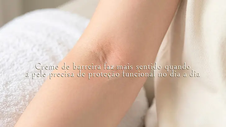 Pele sensibilizada por atrito e umidade em contexto de cuidado com creme de barreira