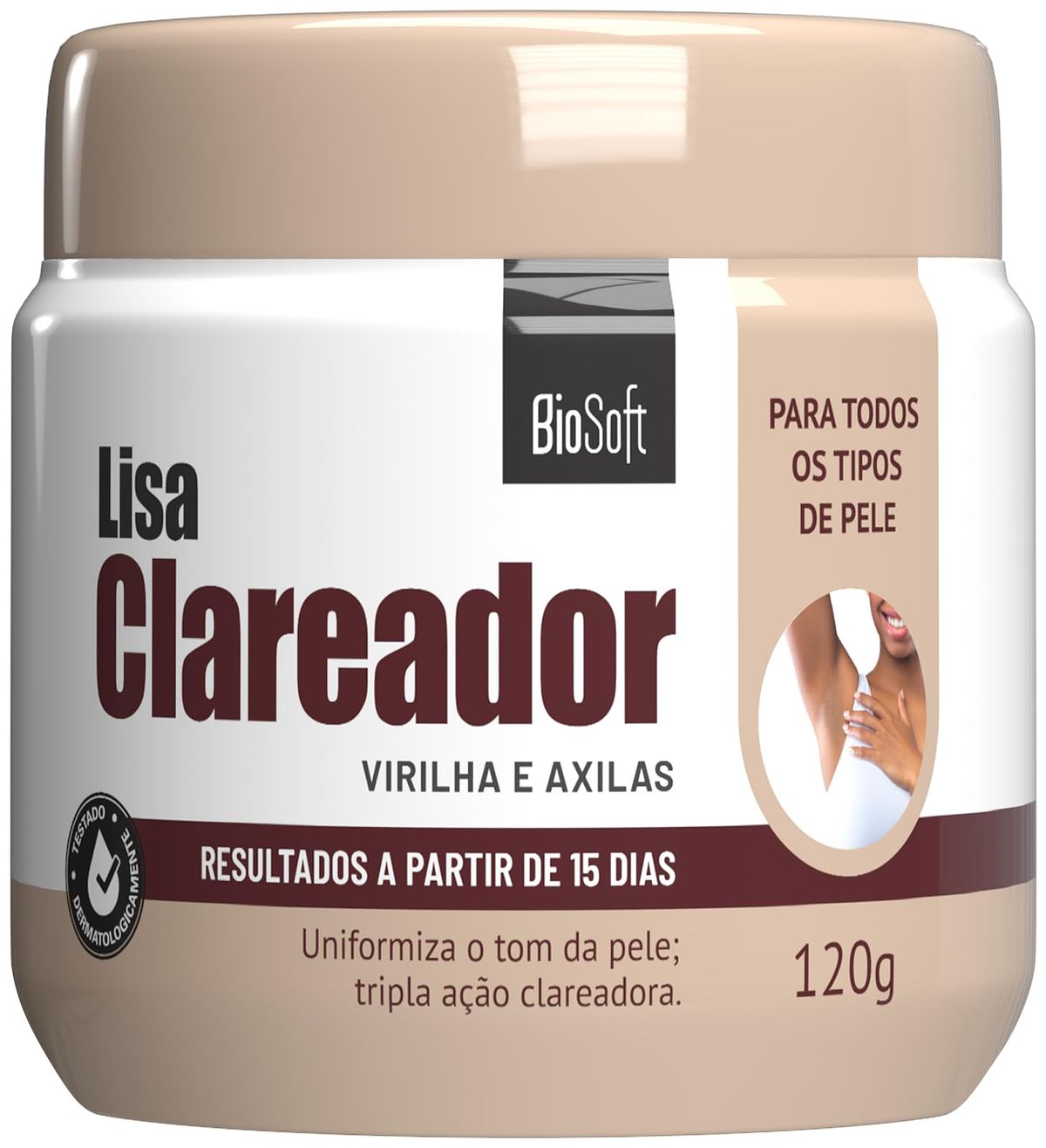 Soft Hair - Cremoso Lisa Clareador Soft Hair 120Gr Virilha E Axilas