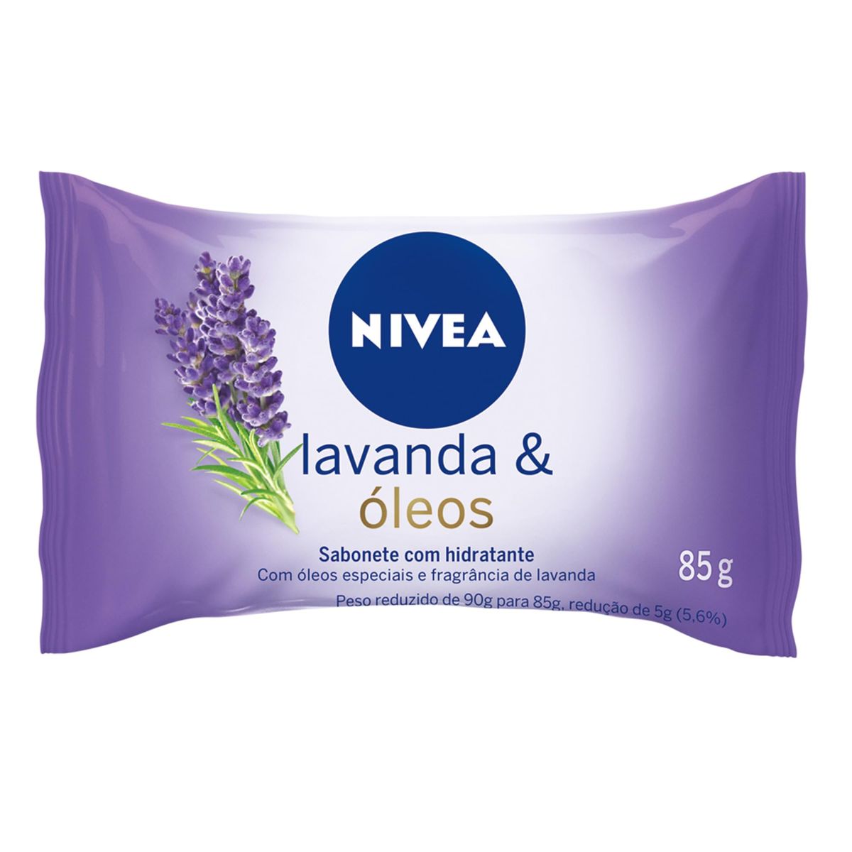 NIVEA Sabonete em Barra Lavanda & Óleos 85g, Limpeza Suave, Banho, Pele Macia e Hidratada, Óleos Especiais, Uso Diário, Todas as Peles