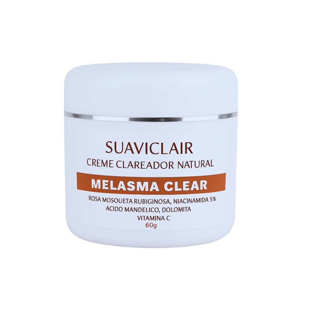 SUAVICLAIR MELASMA CLEAR 60G – SUAVICID NATURAL CREME CLAREADOR NATURAL DE MANCHAS E MELASMA