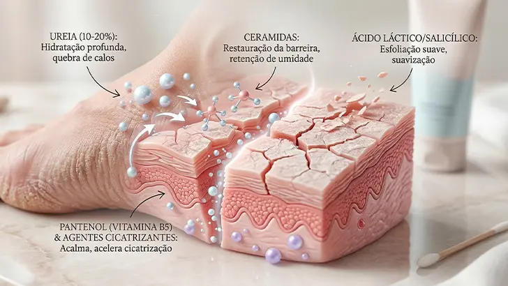 Qual o melhor creme para rachaduras nos pés imagem